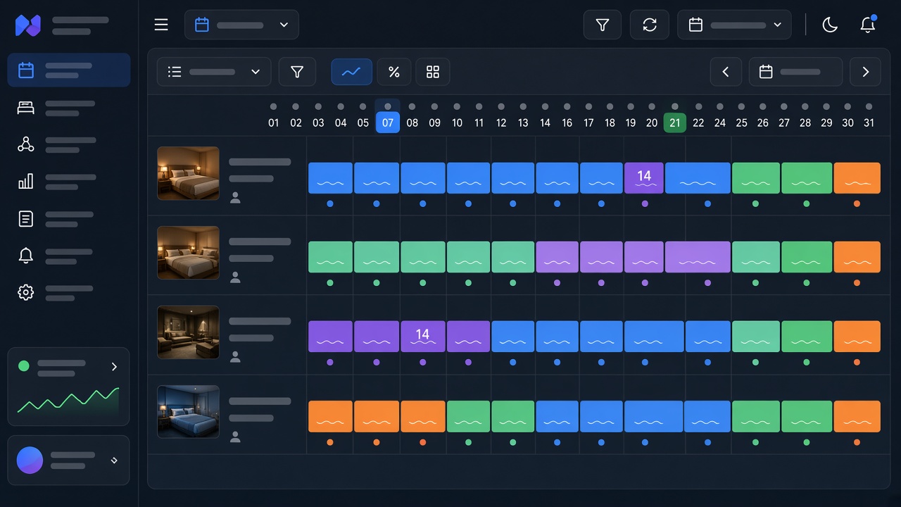 Rate and availability calendar
